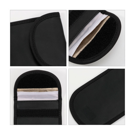 RFID Signal Blocking Faraday Key Pouches Closeups
